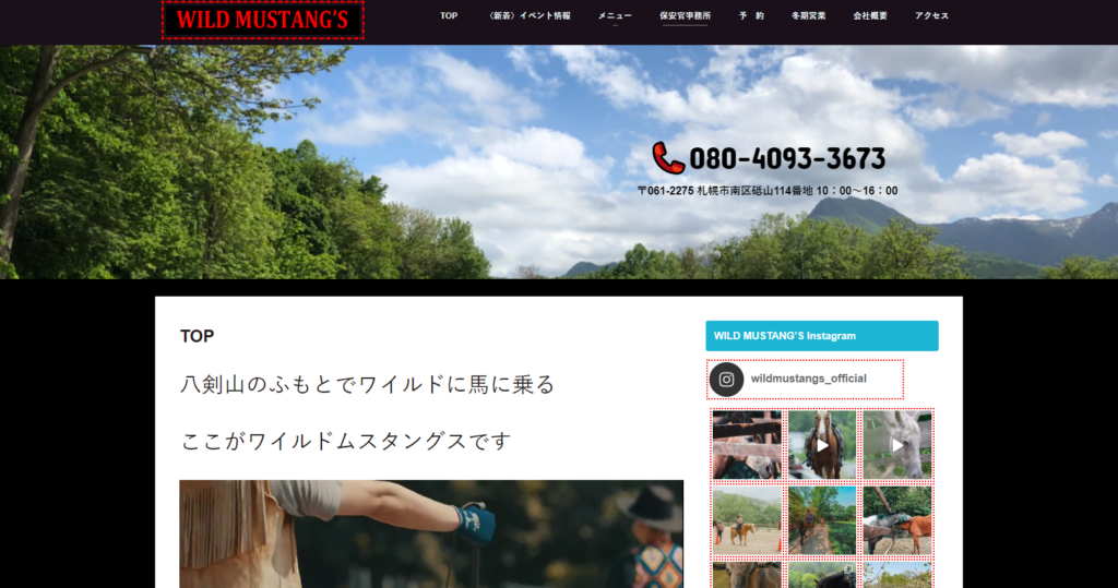 wild | 工房Smith札幌 ウエスタン乗馬体験「ワイルドムスタングス」