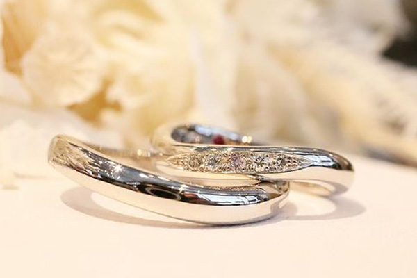 marriage-ring1 | 工房Smith札幌 ウェーブライン×プラチナダイヤモンド