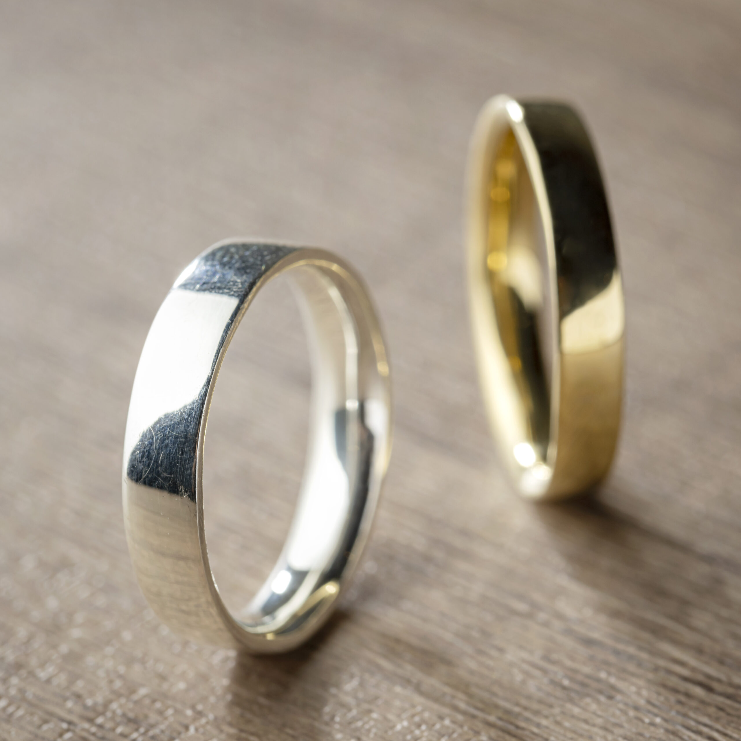 結婚指輪（彫金工法）鏡面