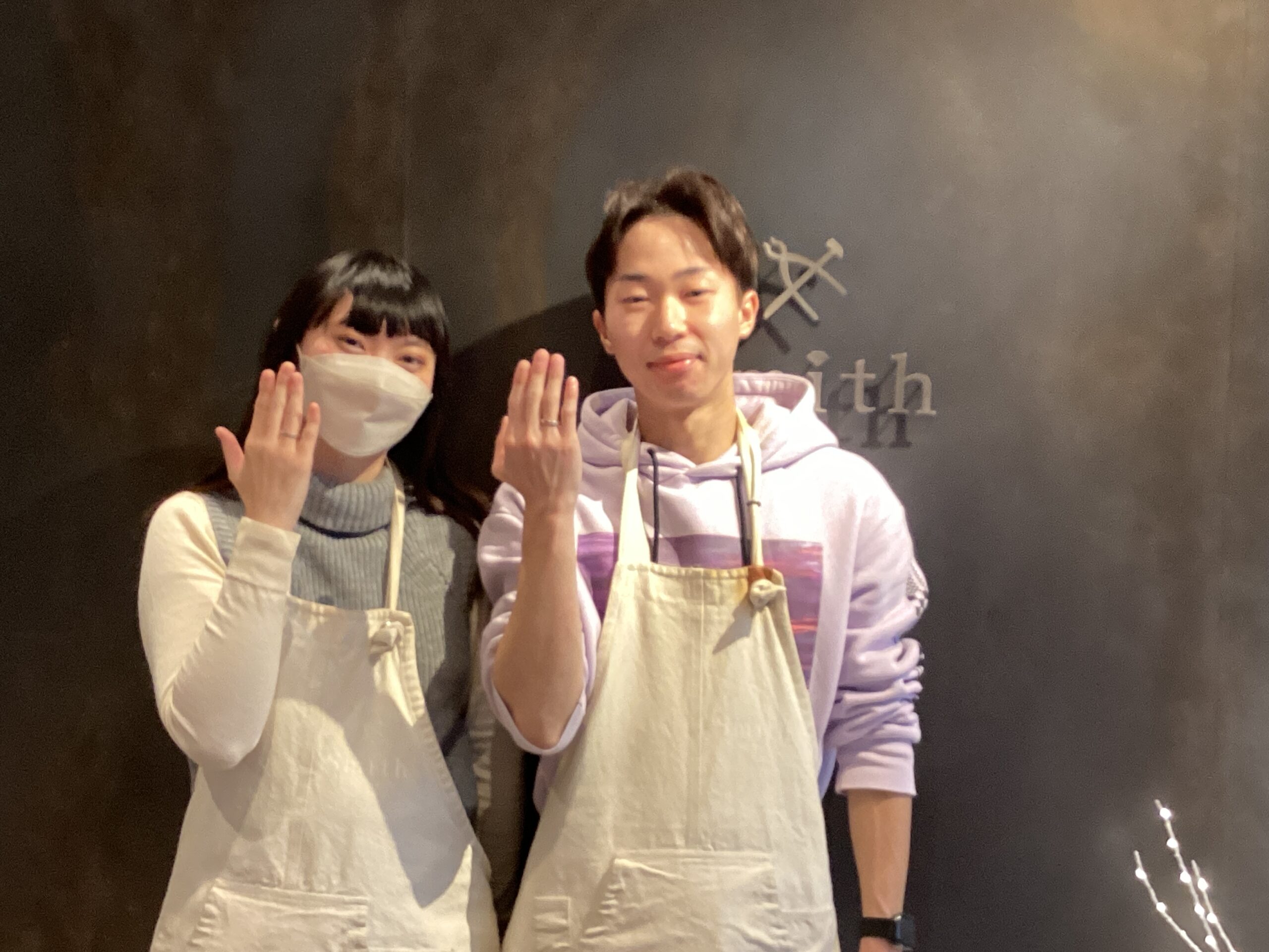 ｜S様・H様【2人での思い出が増えました。 2人で付けるのが楽しみです。】