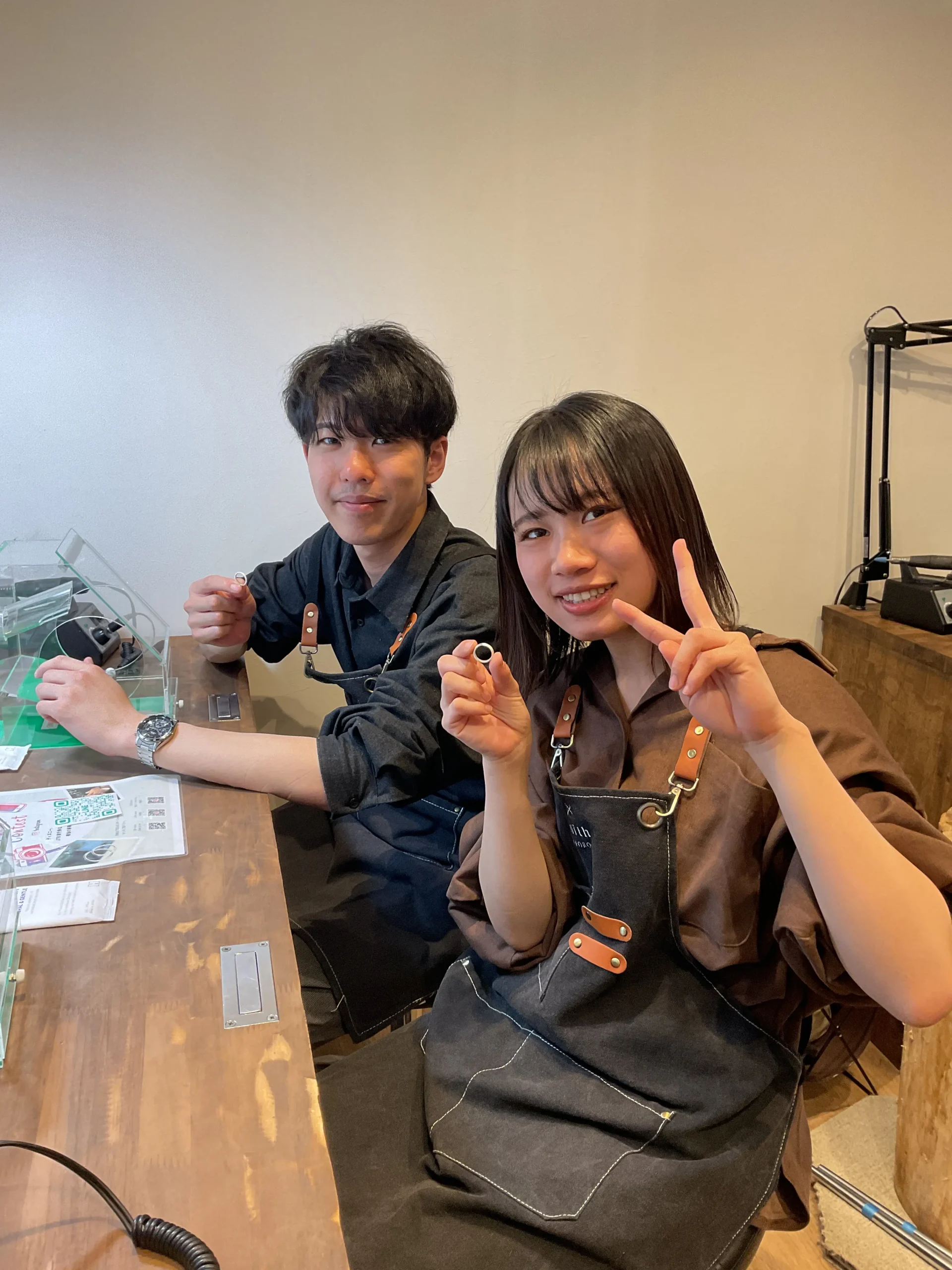 ｜M様・K様【工房の雰囲気も良く、工程も程よい量だったので楽しく制作できました】