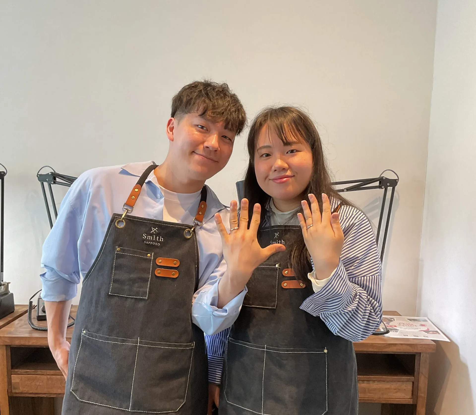 ｜Y様・H様【初めてのリング作成でしたが丁寧に教えてくださり安心して出来ました】