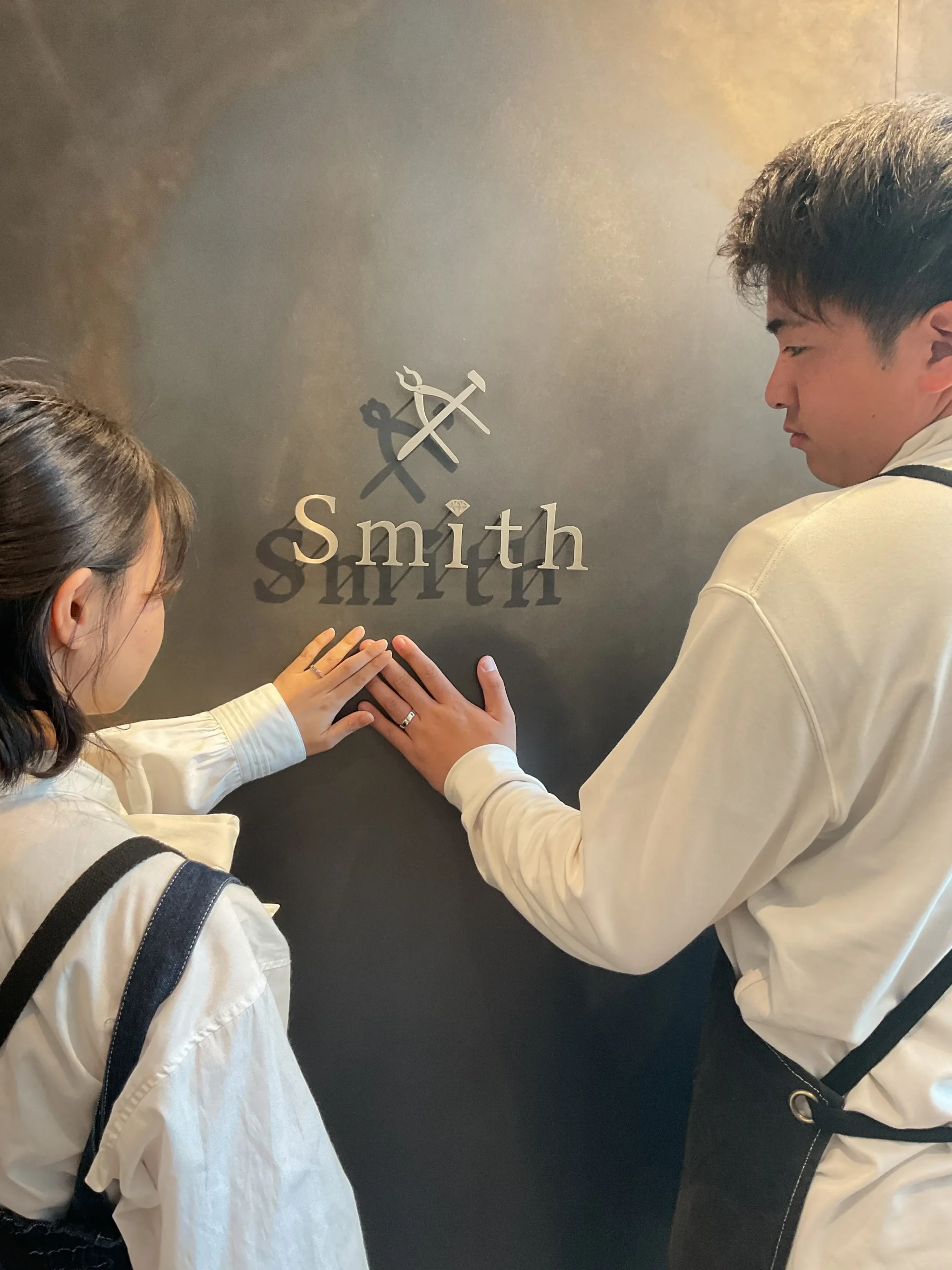 ｜K様・S様【お互いのリングを交換しての制作で気合十分でした！】