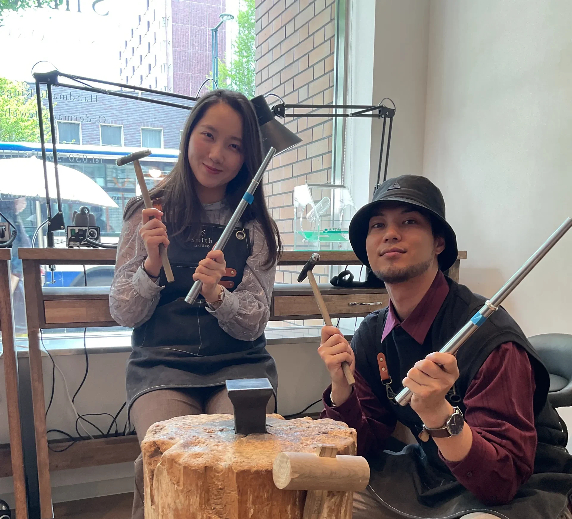 ｜N様・T様【初めてのリング作りでしたが分かりやすく教えていただいてとっても楽しい思い出作りになりました】