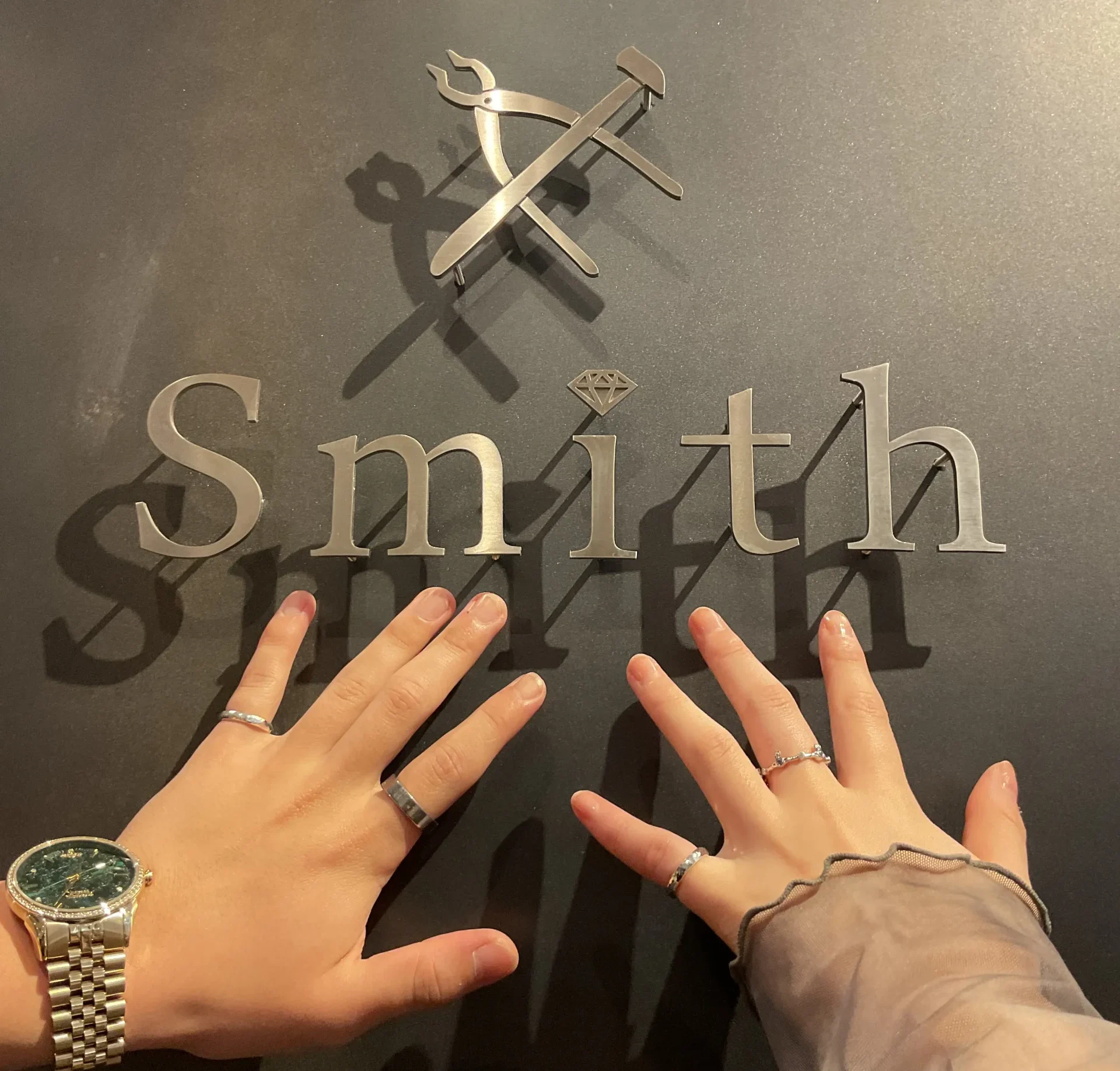 ｜H様・T様【初めての指輪作りで自分好みのものを作れて楽しかった】