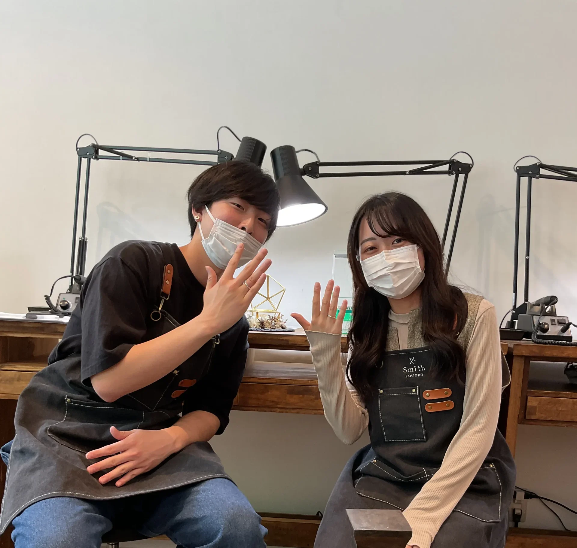 ｜I様・T様【初めてのリング作りでとても楽しかったです】