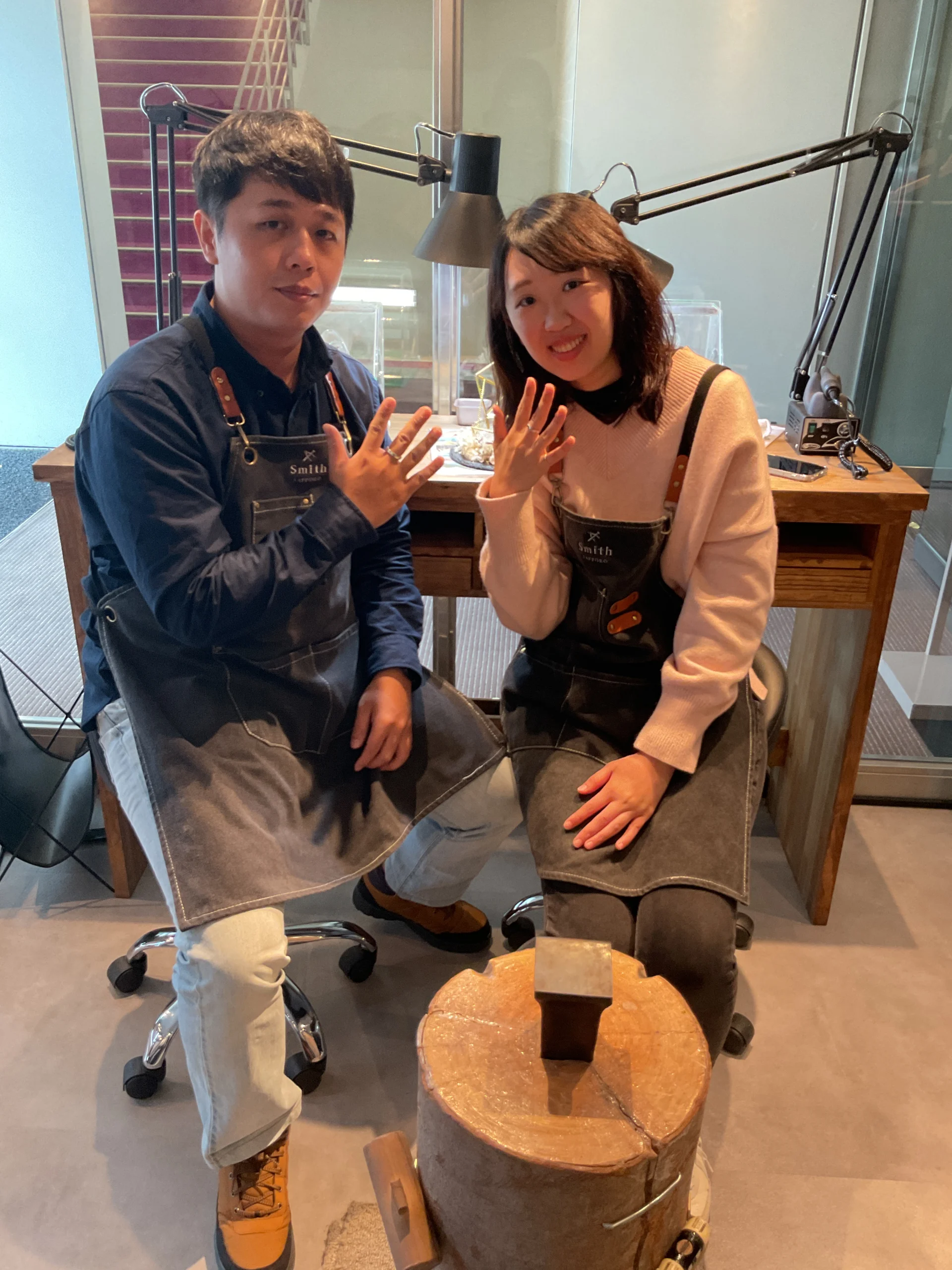 ｜W様・L様【2人で記念品を一緒に作りました】