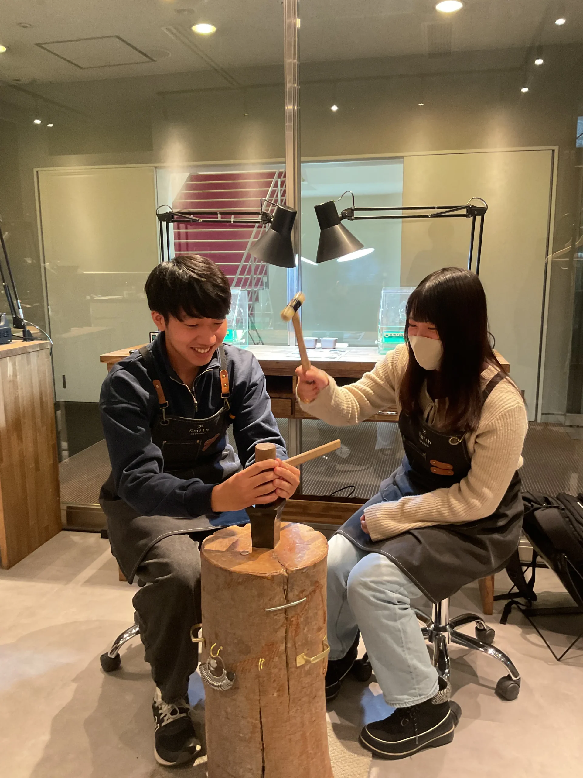 ｜K様・U様【2人でとても楽しく指輪を作ることができました】