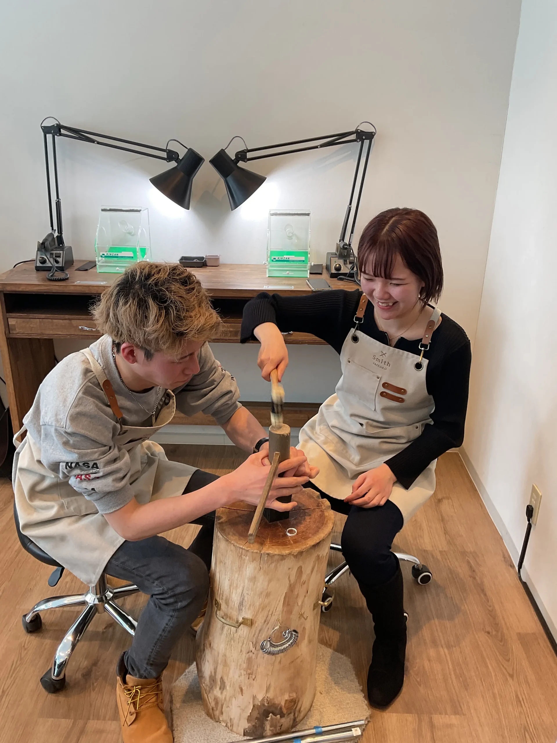 ｜I様・S様【初めての指輪作りでなかなかできないことなのでとても楽しかったです】