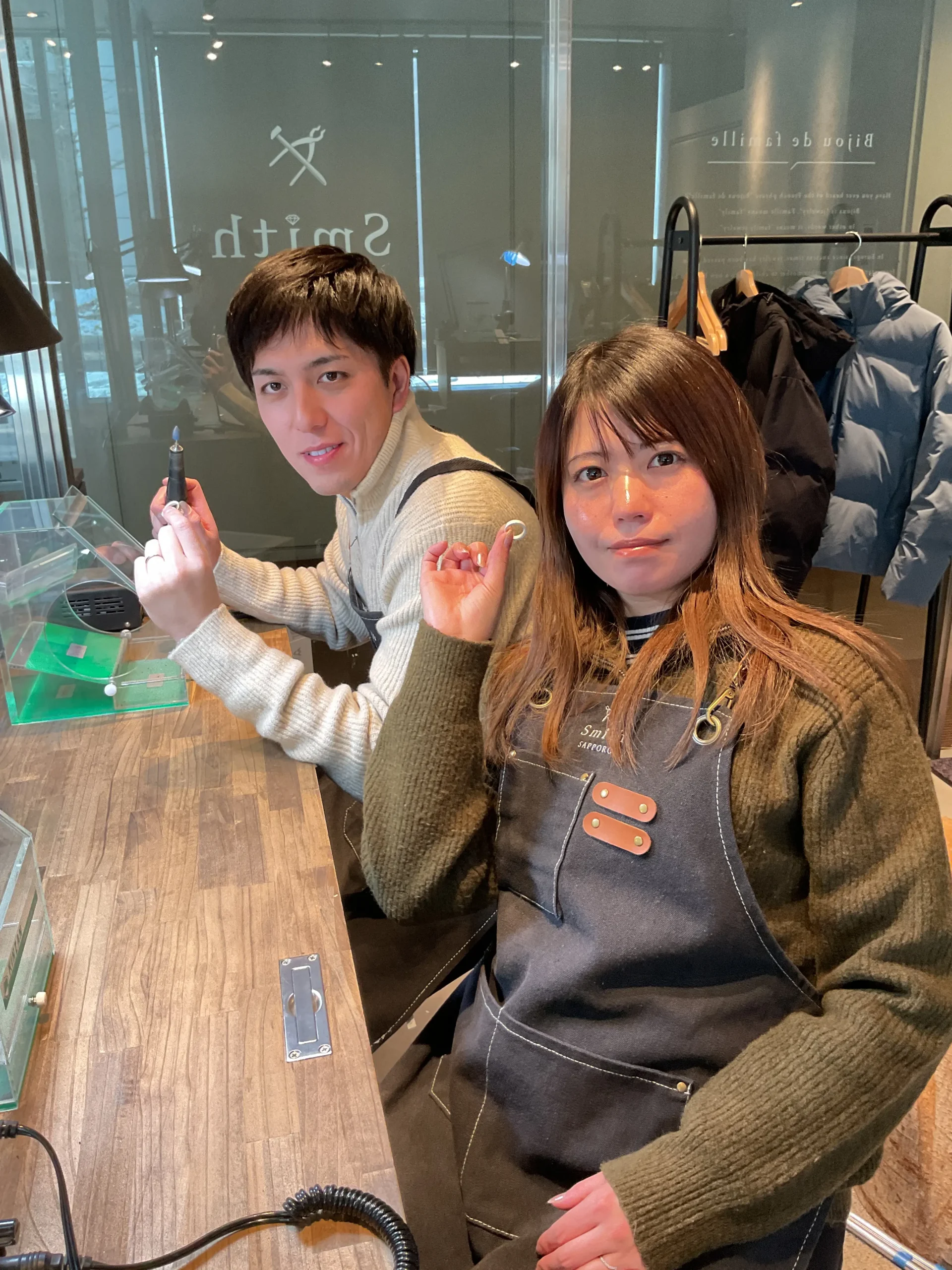 ｜H様【磨いたり叩いたり色々な工程を楽しみながらできました】