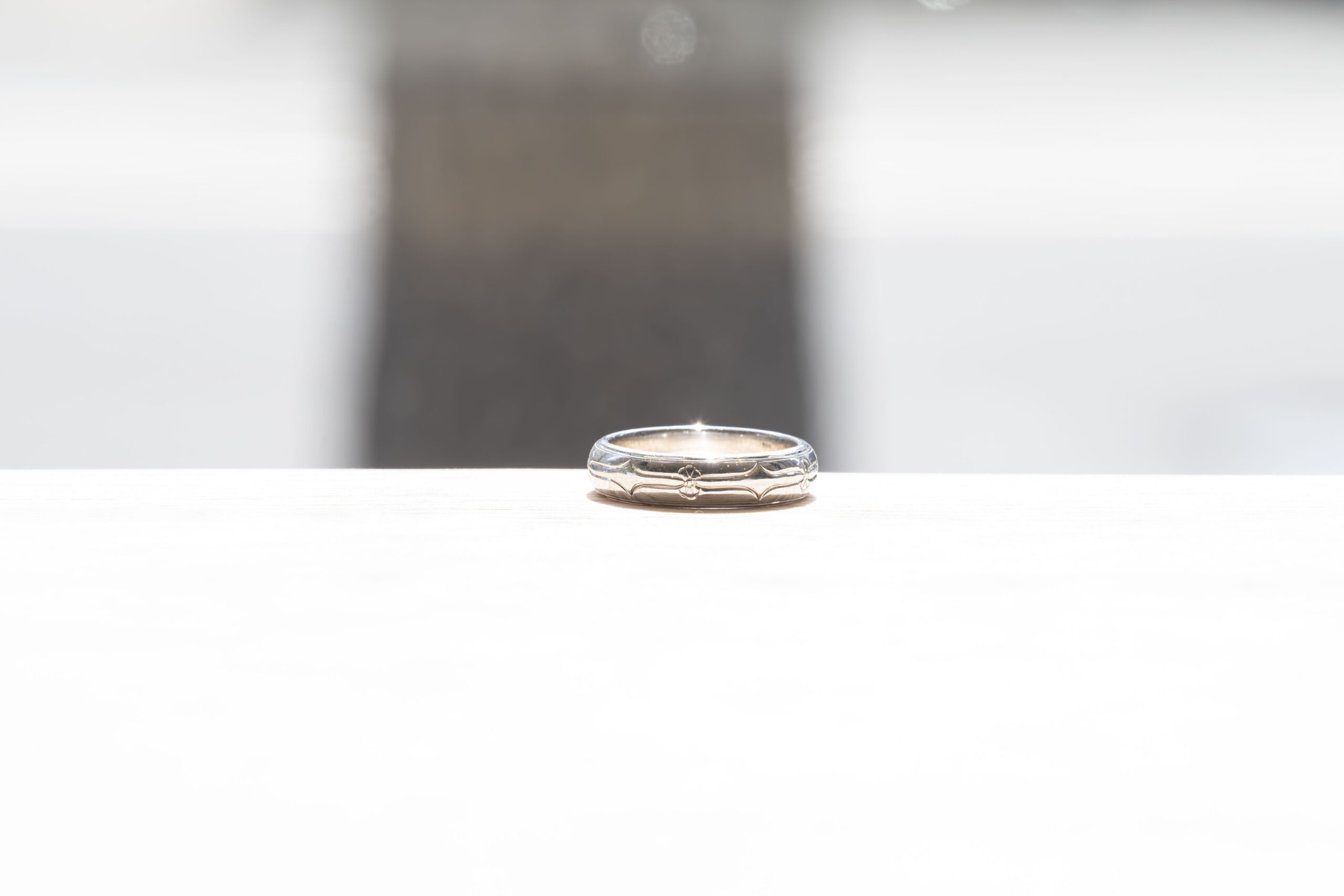 ペアリング（彫金工法）アイヌ紋様(エプイ)