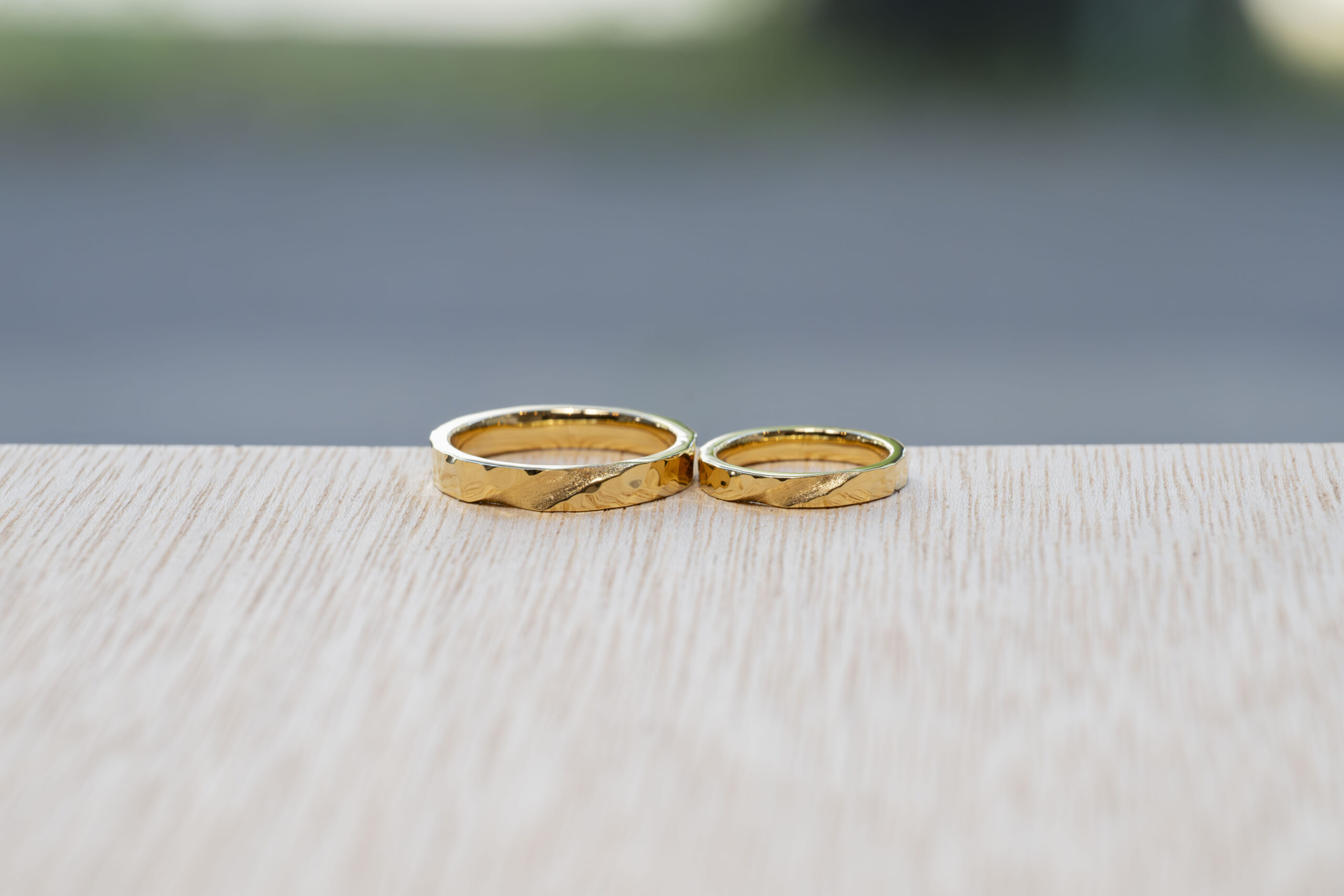 ペアリング（彫金工法）カラーコーティングスターダストハンマーメビウス鏡面