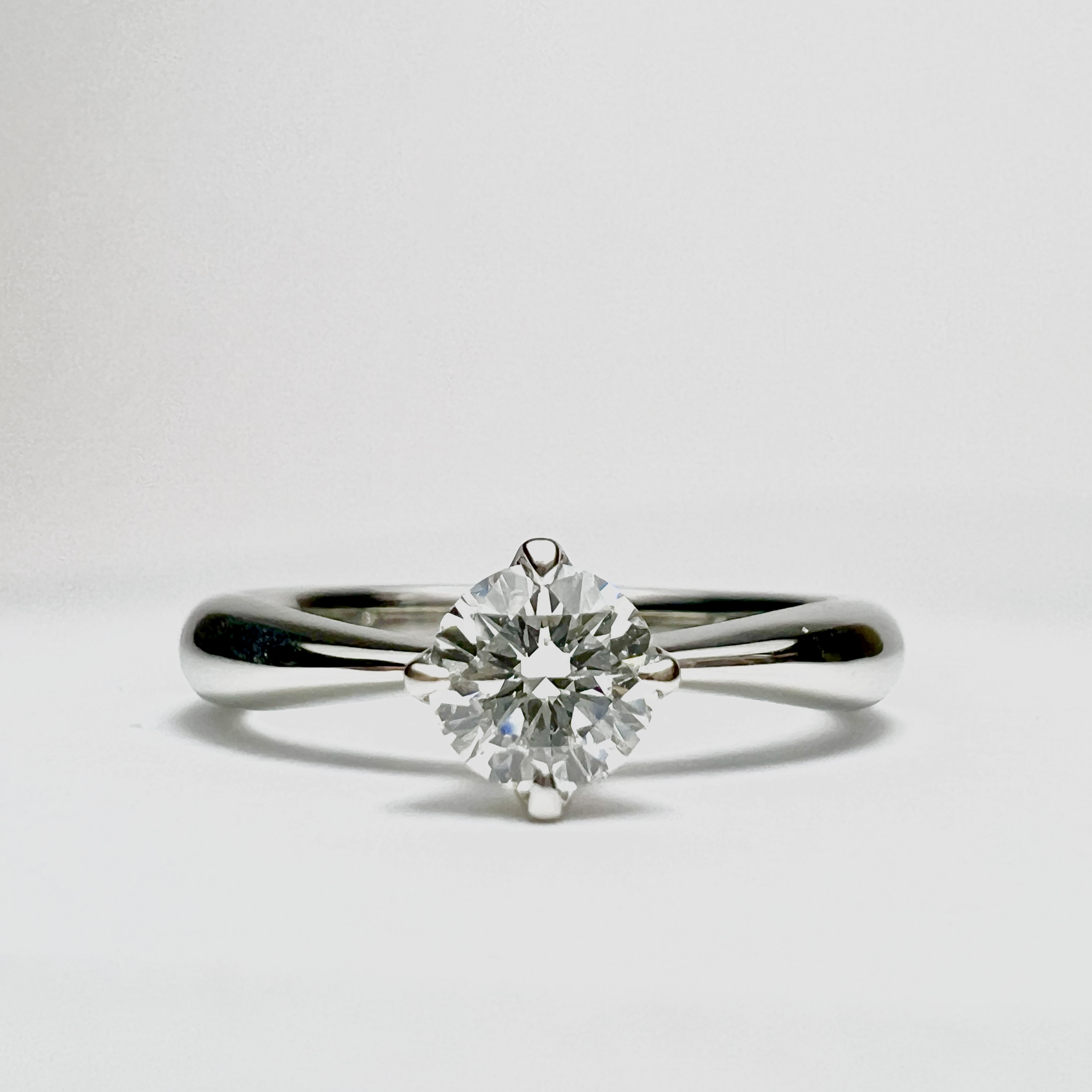 婚約指輪（WAX工法）ダイヤモンド4本爪鏡面