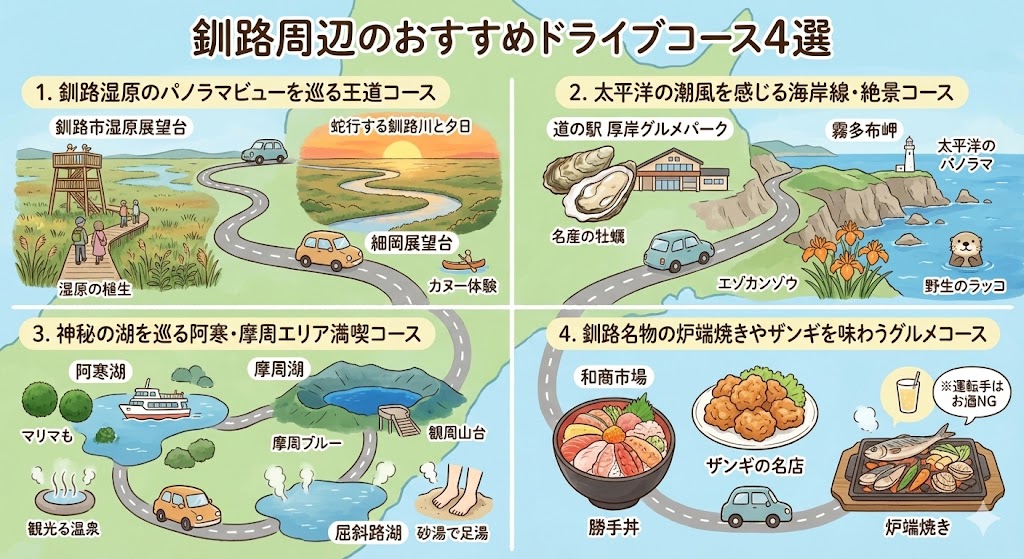 | 工房Smith札幌 釧路周辺のおすすめドライブコース4選